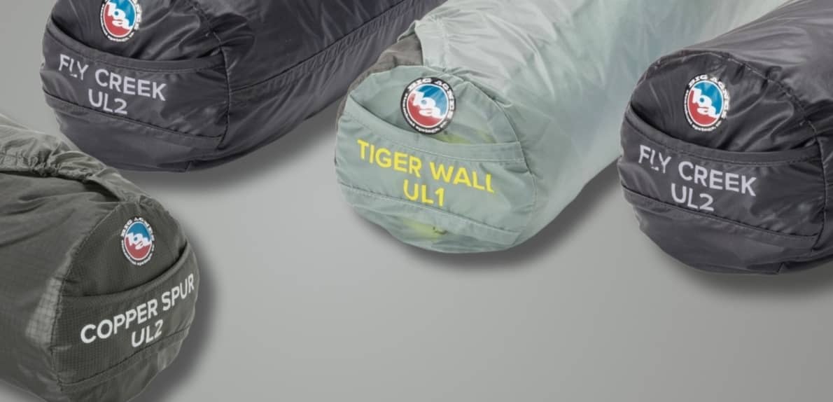 Les différentes gammes de tentes Big Agnes