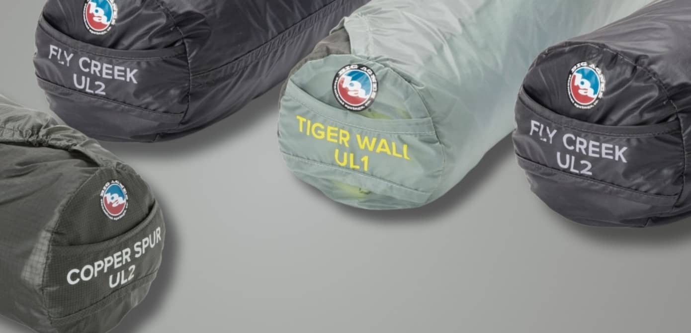 Les différentes gammes de tentes Big Agnes