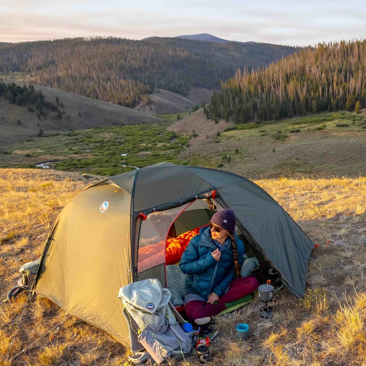 Big Agnes Copper Spur UL2 XL Tent - Lichen Green / Mercury main image 0