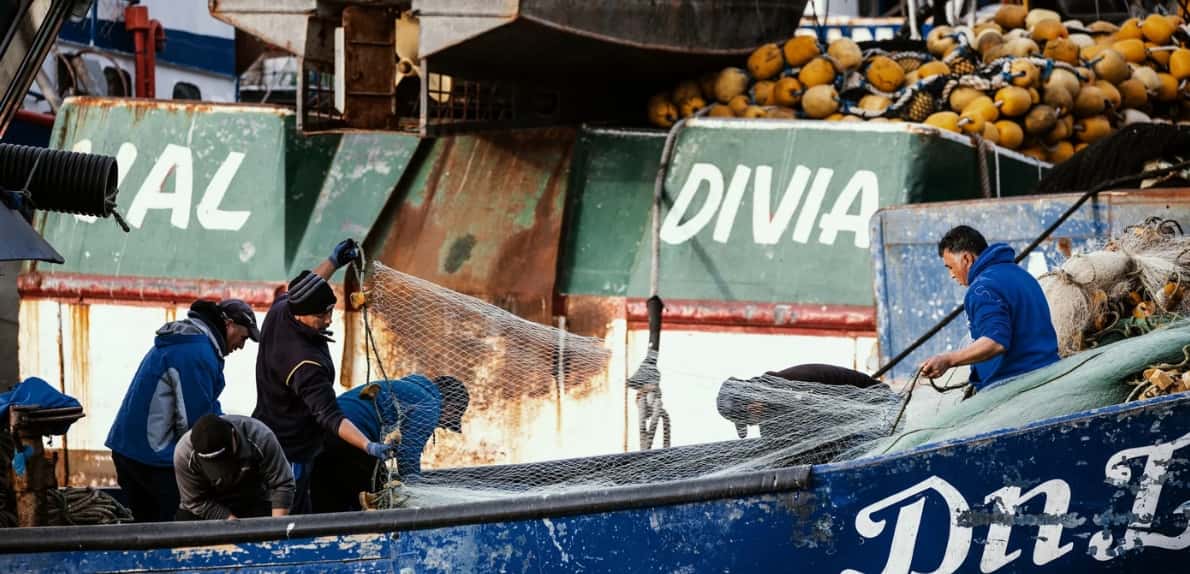 Filets de pêche recyclés