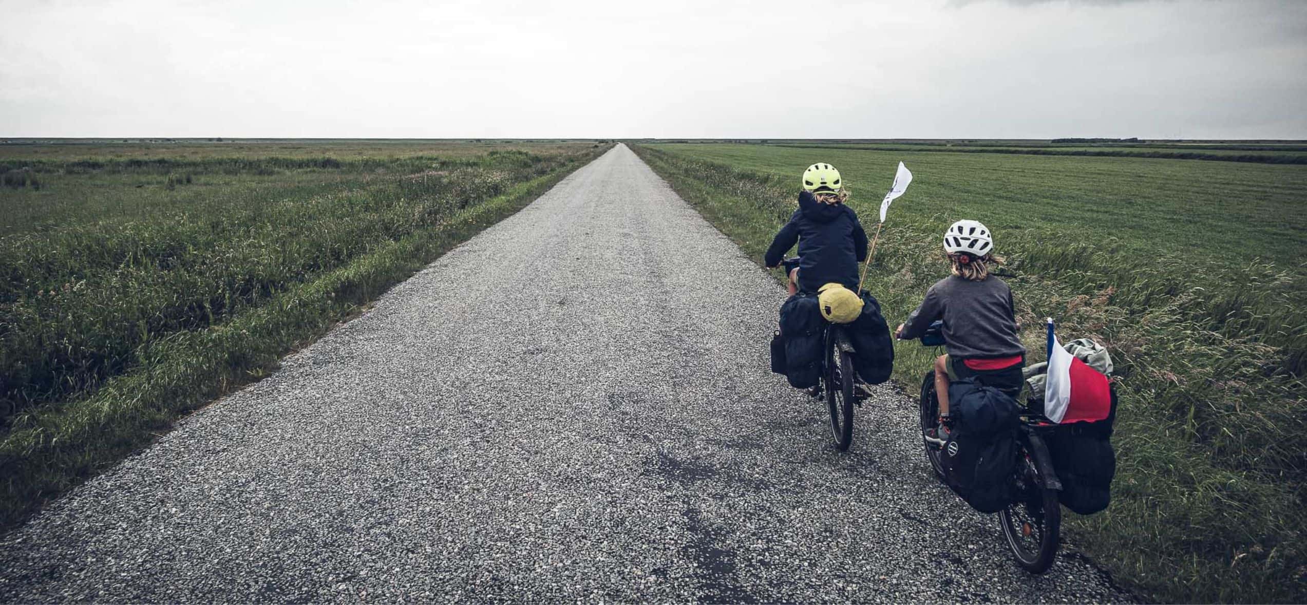 voyage à vélo en famille