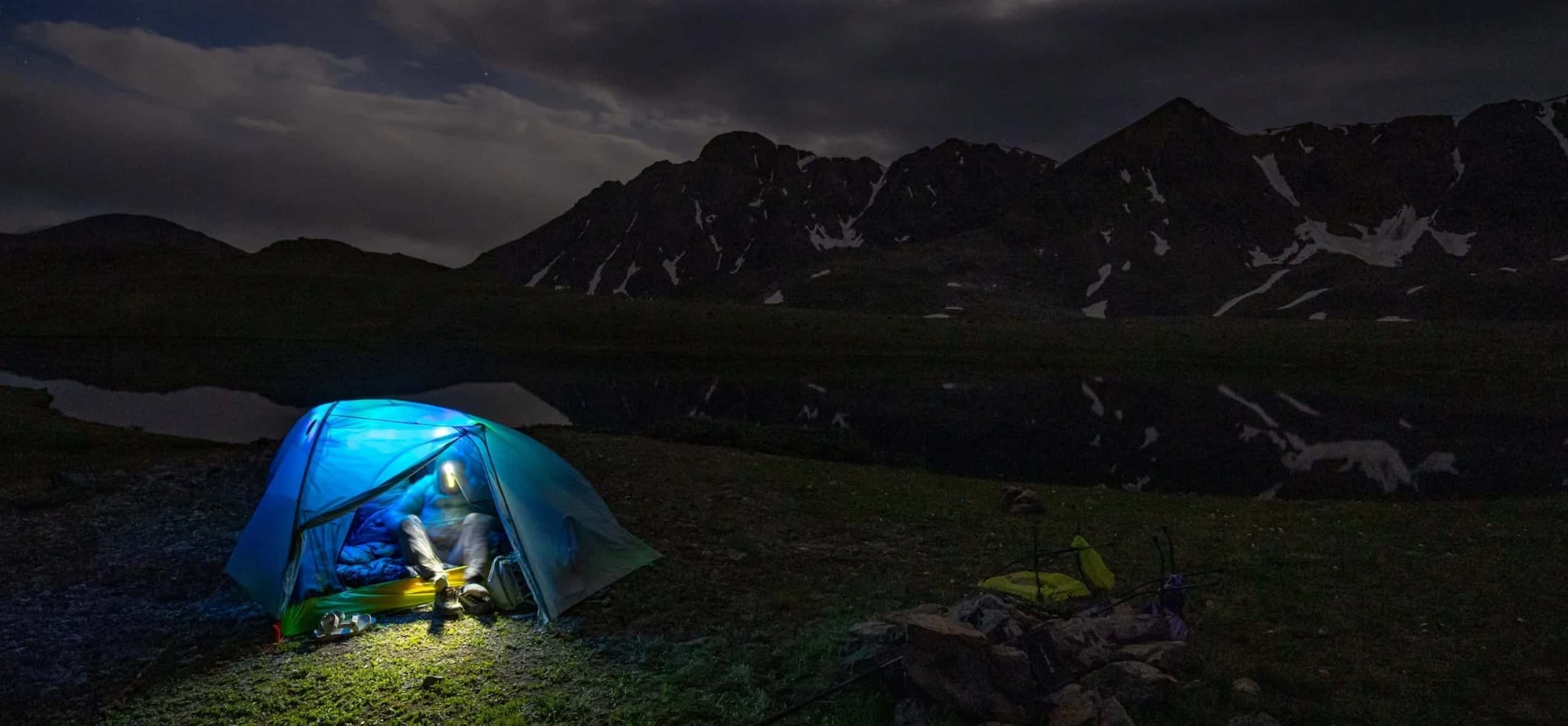 tente big agnes avec éclairage led intégré