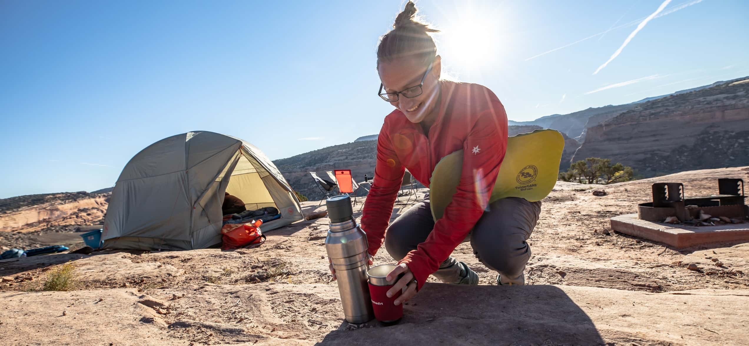 twister can bio foam hiking seat, siege de randonnee leger