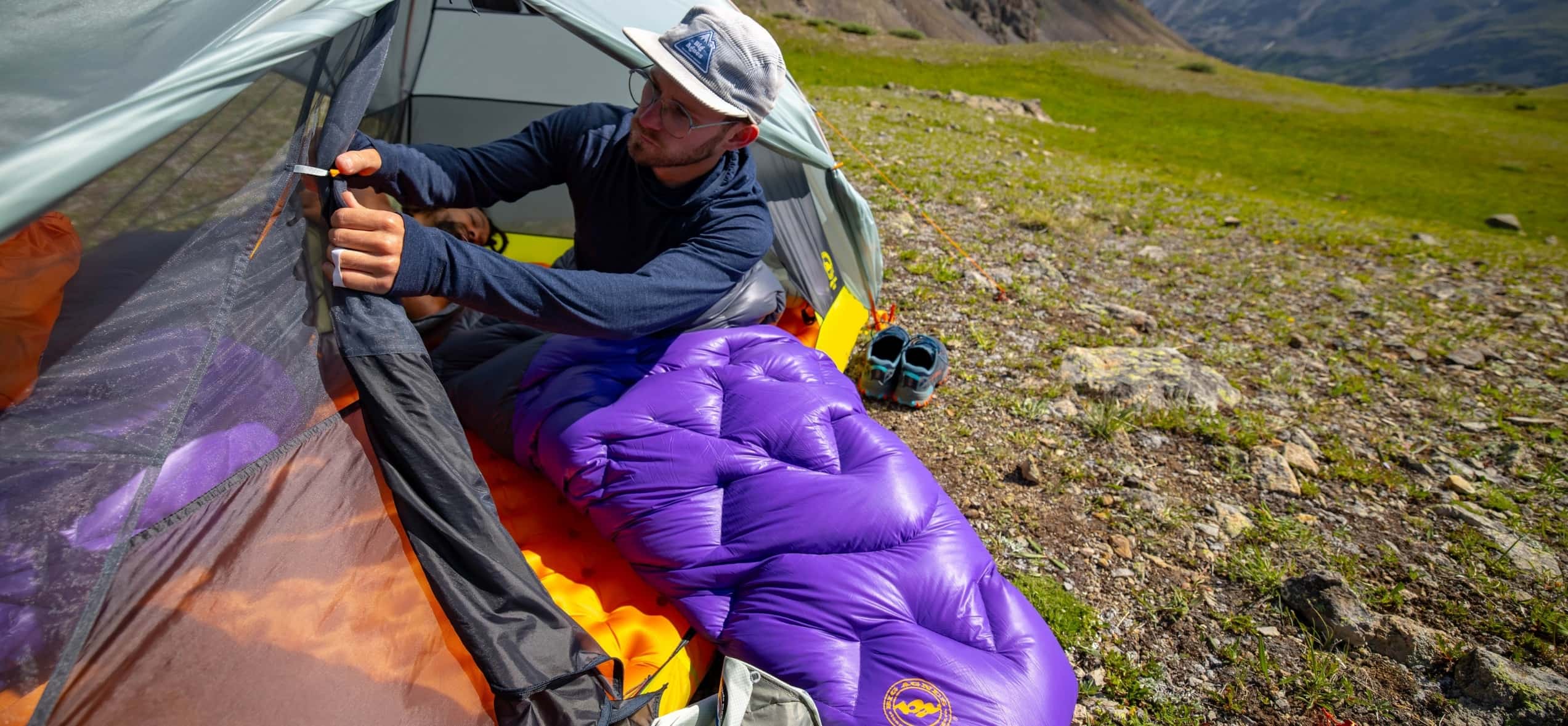 utilisation en bivouac du sac de couchage fly creek ul25