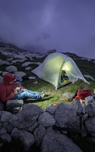 Ben Tibbets Bivouac en montagne avec une tente Big Agnes