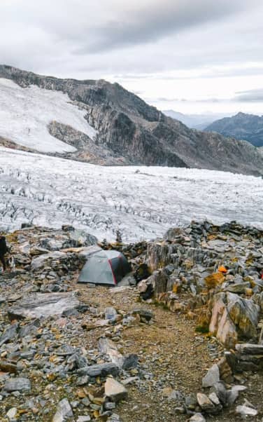 Dormir en tente ou en refuge au Glacier du Tour