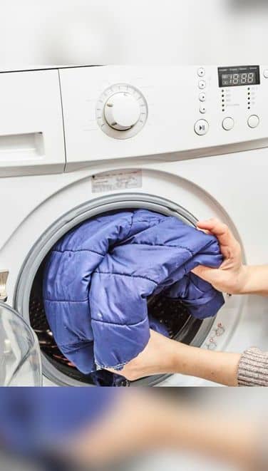 laver sac de couchage en machine