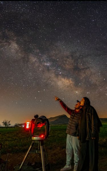 obersvation des etoiles filantes avec un telescope