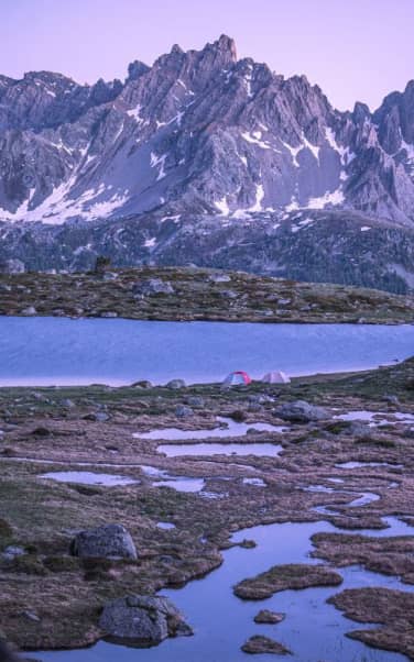 Bivouac au lac Laramon et lac du serpent