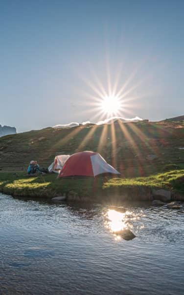 Bivouac sur le lac Laramon