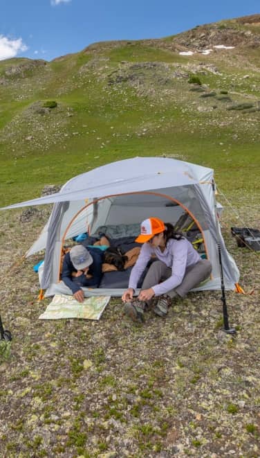 tente légère et spacieuse