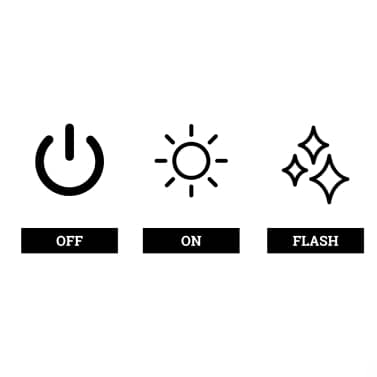3 modes d'éclairage