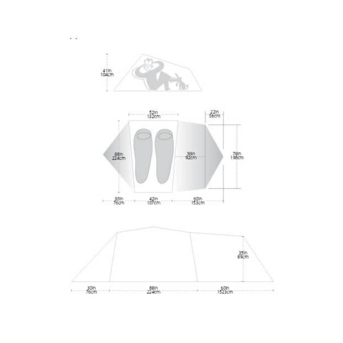 Rainfly Copper Hotel HV UL2 Orange