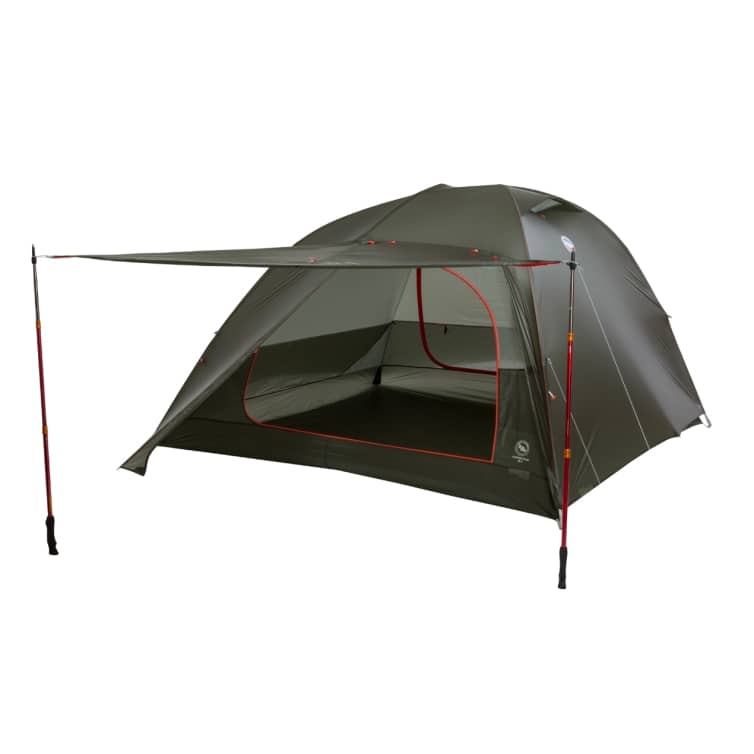 Tente de famille Tipi verte pour 6 personnes, imperméable. - Tentes