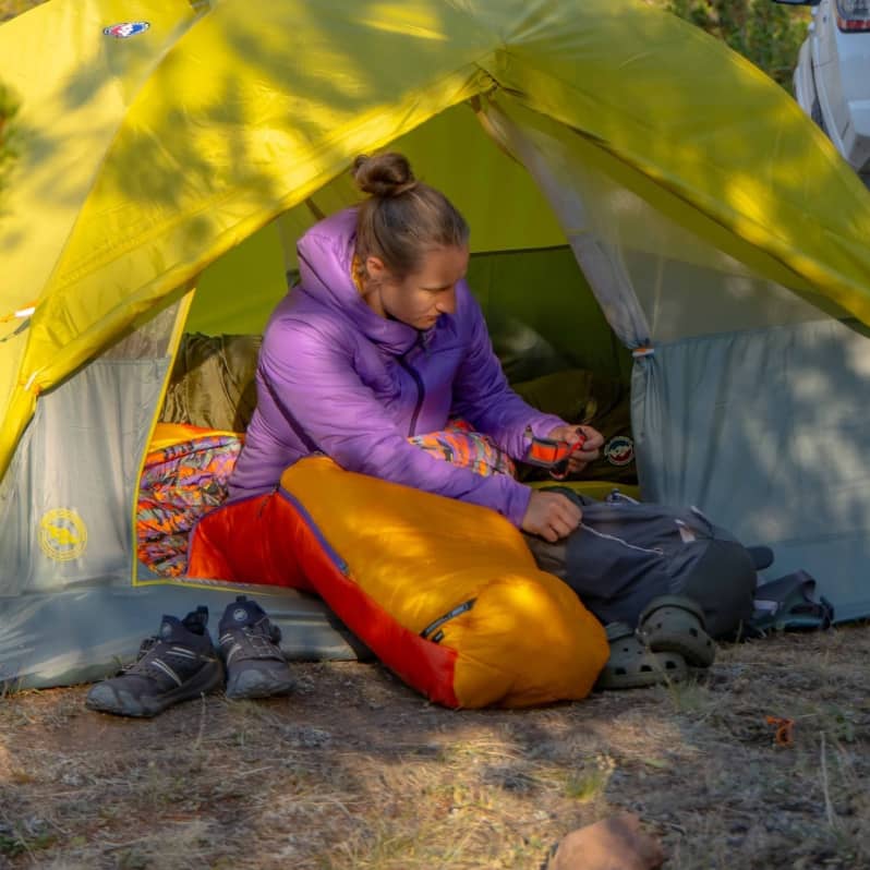 sac de couchage big agnes womens anthracite alpenglow